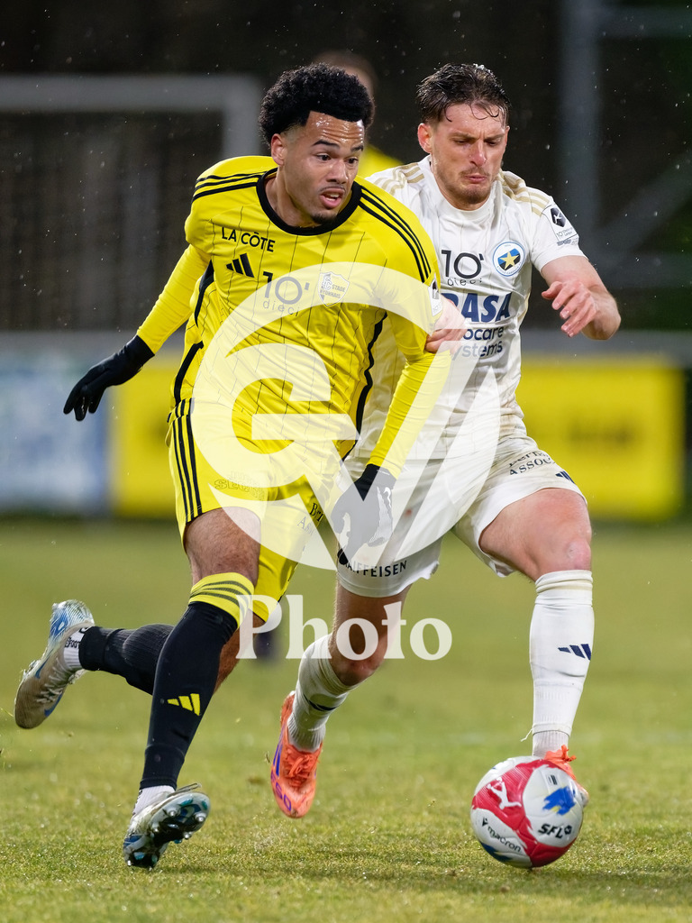 dieci Challenge League - FC Stade Nyonnais v Etoile Carouge FC |  during the dieci Challenge League match between FC Stade Nyonnais and Etoile Carouge FC at Centre sportif de Colovray in Nyon, Switzerland