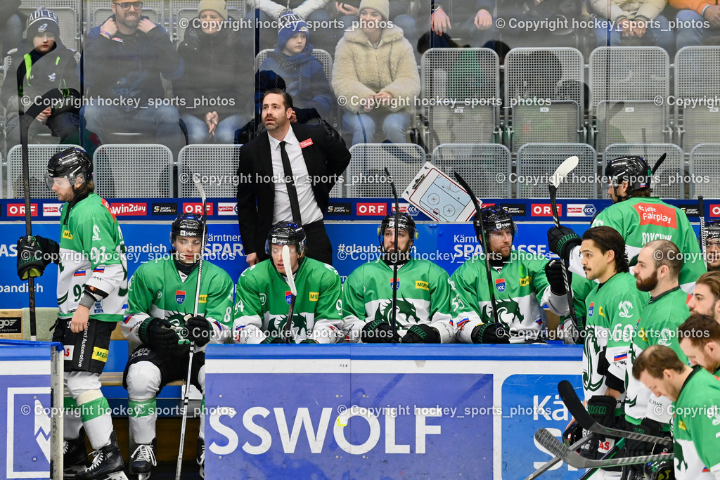 EC IDM WÄRMEPUMPEN VSV vs. Olimpija Ljubljana | Spielerbank Olimpija Ljubljana, Headcoach Olimpija Ljubljana BEN COOPER, EC IDM WÄRMEPUMPEN VSV vs. Olimpija Ljubljana, EC IDM WÄRMEPUMPEN VSV vs. Olimpija Ljubljana am 01.02.2026 in Villach (Stadthalle Villach), Austria, (Photo by Bernd Stefan)