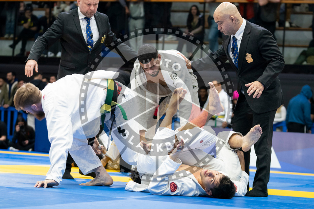 20240123PBB02278 | Fighters compete during the second day of the IBJJF European Championship in Paris, France, on January 23, 2024.
