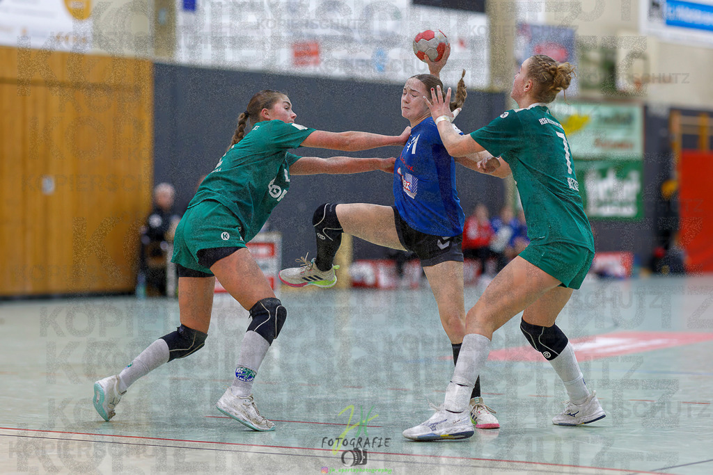 Jugenbundesliga wJB; HSG Kleenheim/Langgöns - SG Kappelwindeck/Steinbach | Jugenbundesliga wJB; HSG Kleenheim/Langgöns - SG Kappelwindeck/Steinbach am 23.11.2025 in Oberkleen (Weidig-Halle)Photo © 2025 - Jörg Heinrich - Realisiert mit Pictrs.com