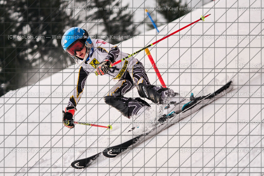 ALP3071_KinderCup-SL_STMK_Strallegg_Santner Michael | Raiffeisen KINDERCUP Alpin, SLALOM auf der JogllandStreif in Strallegg am So 23. Februar 2025. Veranstaller: Steirischer Skiverband (5000). Skiunion Strallegg (5197).