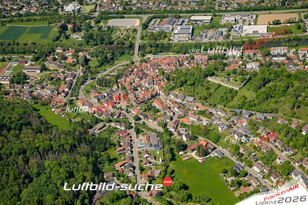 Luftbild Vs Google Maps  Neu Wülfingen  Forchtenberg -Das Luftbild wurde 2025 vom UL-Flugzeug heraus erstellt ( keine Drohne ) - Hochauflösende Luftaufnahme -Nicht vergleichbar mit Google Maps oder Satelittenbilder- Die Geschenkidee !Mit Lizenz und Bildrechte bestellbar