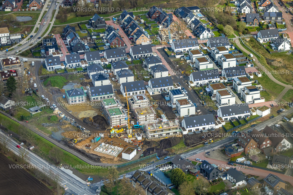 Bottrop260306502Kirchhellen | Luftbild, Neubau Wohnsiedlung Baustelle Pater-Dieckmann-Straße in Kirchhellen, Bottrop, Ruhrgebiet, Nordrhein-Westfalen, Deutschland