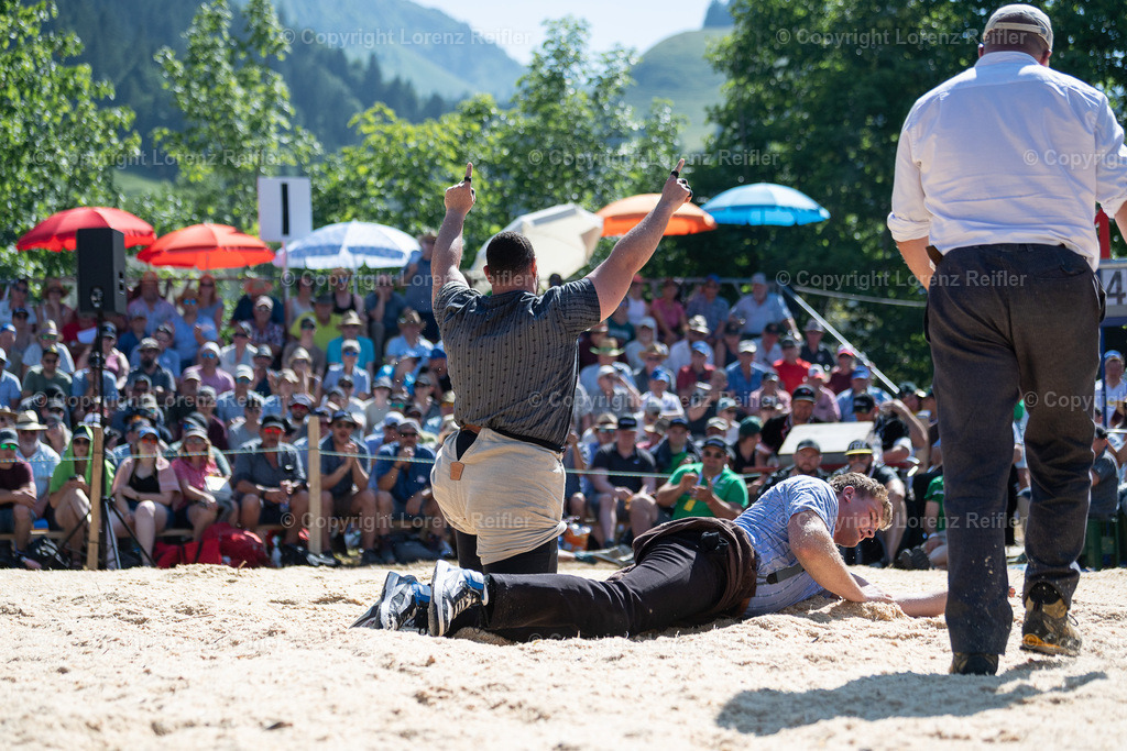 Schwingen -  Schwarzseeschwinget 2025 | Schwarzsee, 22.6.25, Schwingen - Schwarzseeschwinget.