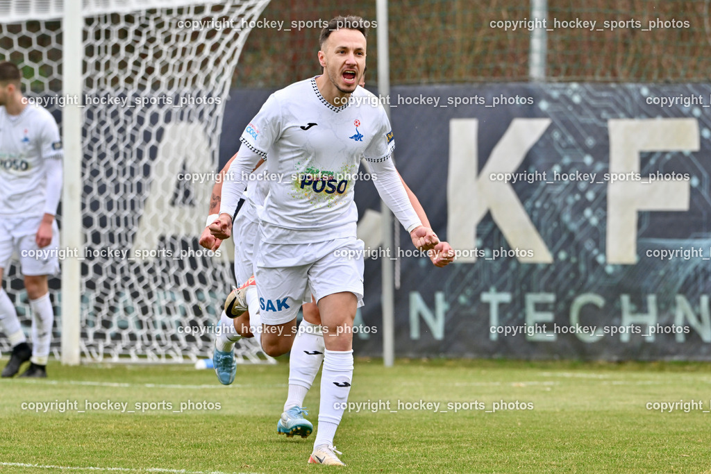 SAK vs. VST Völkermarkt | Jubel #9 Sinan Samardzic SAK, SAK vs. VST Völkermarkt, SAK vs. VST Völkermarkt am 21.03.2026 in Klagenfurt (Sportpark Welzenegg), Austria, (Photo by Bernd Stefan)