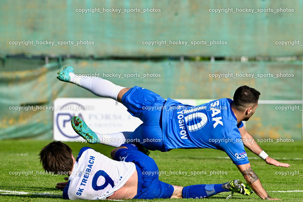 SAK vs. SK Treibach | #9 Marco Paul Pirker Böck SK Treibach, #10 Yosifov Svetlozar Angelov SAK, SAK vs. SK Treibach, SAK vs. SK Treibach am 29.05.2024 in Klagenfurt (Sportpark Welzenegg), Austria, (Photo by Bernd Stefan)