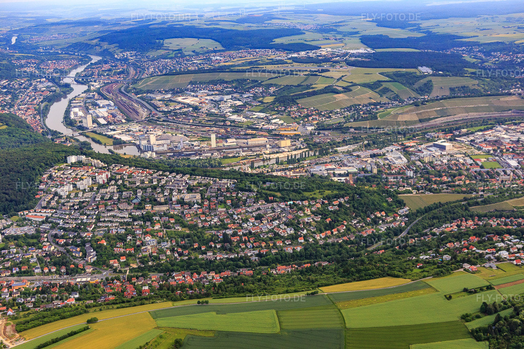 Luftbild: Hexenbruch in Höchberg im Bundesland Bayern in Deutschland. Foto: IMG_089784.jpg vom 11.06.2016 durch Werner Riehm/FLY-FOTO.de