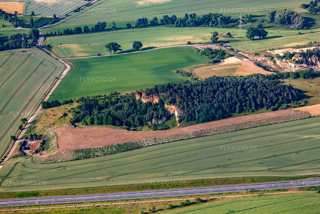 Luftbild: Lehoffelsen in Quedlinburg im Bundesland Sachsen-Anhalt in Deutschland. Foto: IMG_58425.jpg vom 30.06.2013 durch Werner Riehm/FLY-FOTO.de