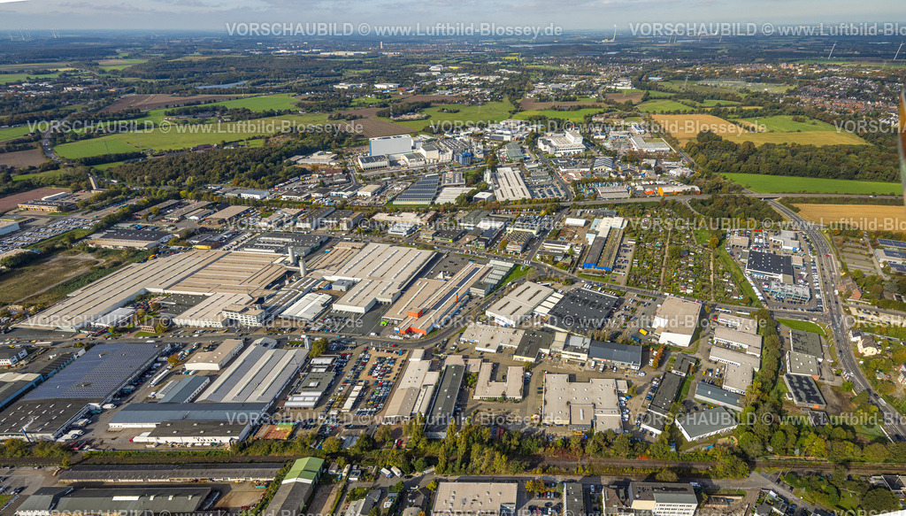 Moers241013087 | Luftbild, Gewerbegebiet Hülsdonk, Fernsicht, Moers-Hülsdonk, Moers, Ruhrgebiet, Nordrhein-Westfalen, Deutschland