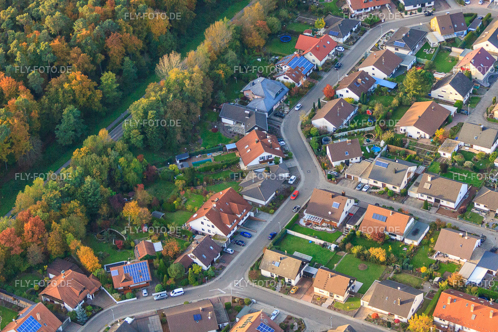 Südring x Pfarrer-Löser-Straße | Luftbild: Südring x Pfarrer-Löser-Straße in Rülzheim im Bundesland Rheinland-Pfalz in Deutschland. Foto: IMG_60320.jpg vom 22.10.2013 durch Werner Riehm/FLY-FOTO.de - Realisiert mit Pictrs.com