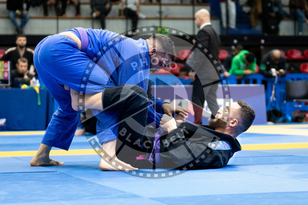 20240123PBB01349 | Fighters compete during the second day of the IBJJF European Championship in Paris, France, on January 23, 2024.