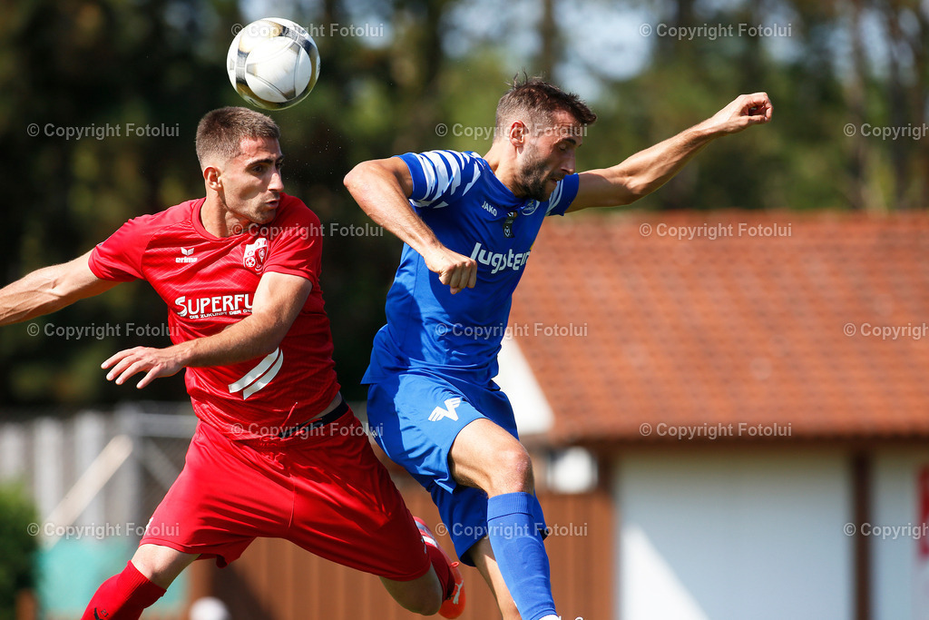 A_LUI_2608023_10 | SPORT,FUSSBALL,LT1 OOELIGA ASKOE OEDT-SPG FRIEDBURG/POENDORF 26.08.2023 IM BID:JOVAN PETROVIC  (OEDT) UND MATTIA OLIVOTTO (FRIEDBURG) FOTO:FOTOLUI