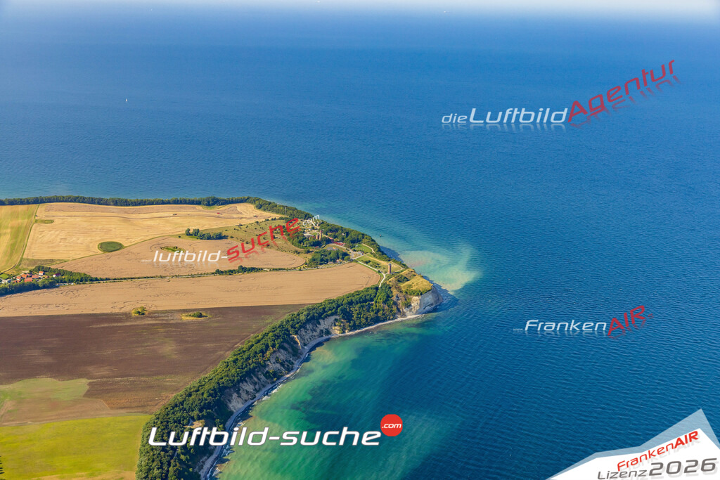 Luftaufnahme Arkona Ostsee Putgarten - Die Luftaufnahme wurde 2025 vom UL-Flugzeug heraus erstellt ( ohne Drohne ) - Hochauflösende Luftaufnahme - für professionelle Ausdrucke geeignet. Die Geschenkidee !Mit Lizenz und Bildrechte bestellbar