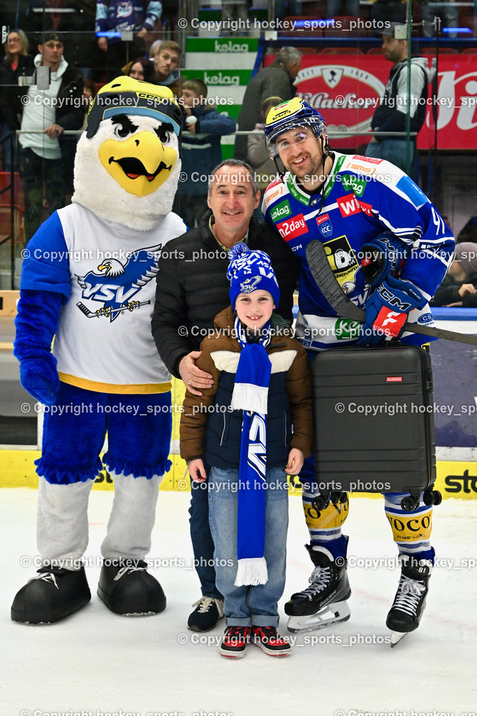 EC IDM Wärmepumpen VSV vs. Pioneers Vorarlberg | Spieler des Abends #91 Nick Hutchison EC VSV, EC IDM Wärmepumpen VSV vs. Pioneers Vorarlberg, EC IDM Wärmepumpen VSV vs. Pioneers Vorarlberg am 22.02.2026 in Villach (Stadthalle Villach), Austria, (Photo by Bernd Stefan)
