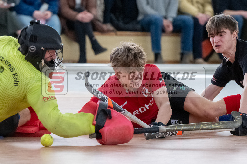 HK_20250202_102370-2 | 2. Bundesliga Halle Herren Club Raffelberg - Schwarz Weiss Köln am 2.2.2025 Halle am Raffelberg, Duisburg ,