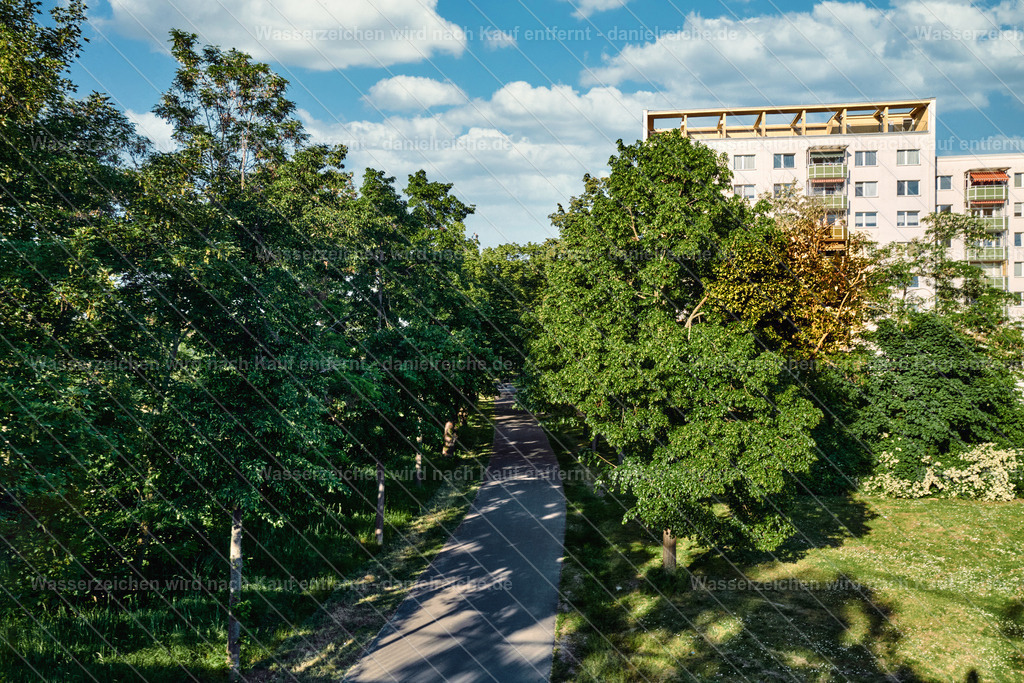 Leipzig Grünau Haltestelle an Grünauer Allee im Sommer 2024 | Leipzig Grünau Haltestelle an Grünauer Allee im Sommer 2024 - Realisiert mit Pictrs.com