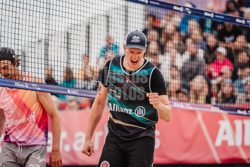 Beachvolleyball | Männer | Allianz German Beach Tour 2025 | Tourstop Bremen | 15.06.2025 | Robin Sowa jubelt