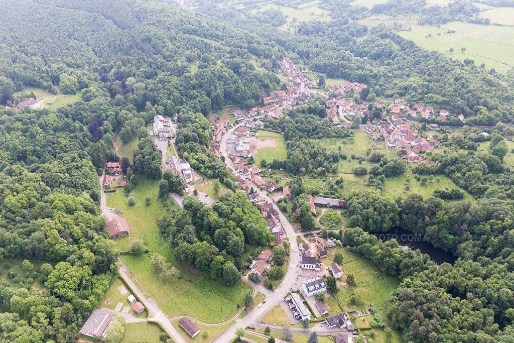 Aerial view: Near Wissembourg in Weiler in the state Bas-Rhin, France.Photo: IMG_100721.jpg taken on 06/05/2017 by Werner Riehm/FLY-FOTO.comResolution of the original: 5472 x 3648 px