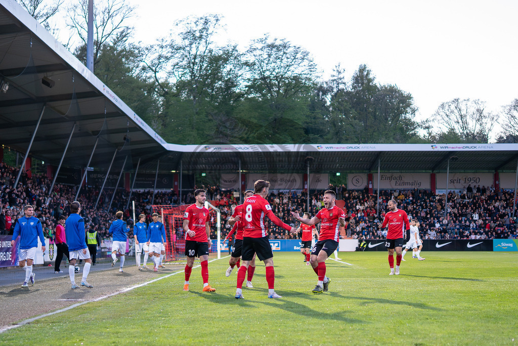 SG Sonnenhof Großaspach vs. SGV Freiberg, Fussball, Regionalliga Suedwest, 30. Spieltag, 22.04.2026 | #,SG Sonnenhof Großaspach vs. SGV Freiberg, Fussball, Regionalliga Suedwest, 30. Spieltag, 22.04.2026