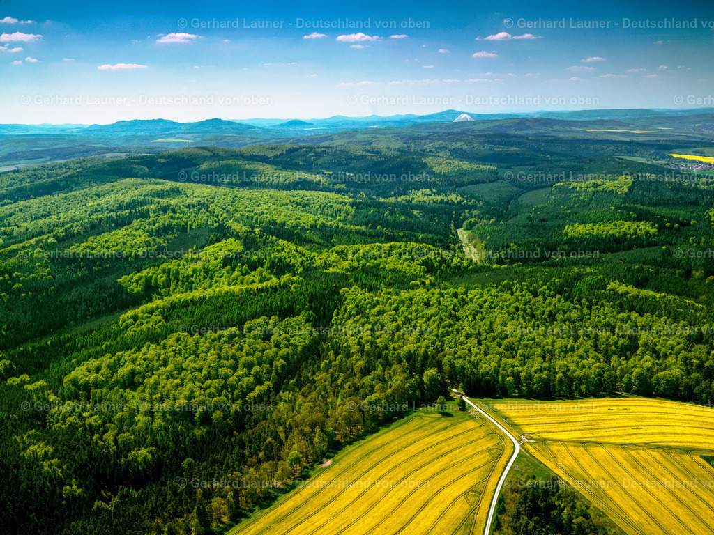 2800954 | Blick über die Thüringische Rhön von Heringen in Richtung Südwesten
