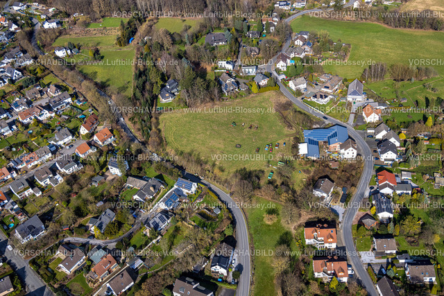 Froendenberg230214553 | Luftbild, Brachfläche zwischen Eulenstraße und Ostbürener Straße, Fröndenberg, Ruhrgebiet, Nordrhein-Westfalen, Deutschland