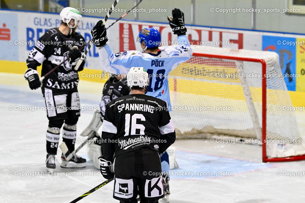 ESC Steindorf vs. SC Hohenems 11.3.2023 | Tor ESC Steindorf, #18 Pöck Markus, #16 Spannring Stefan