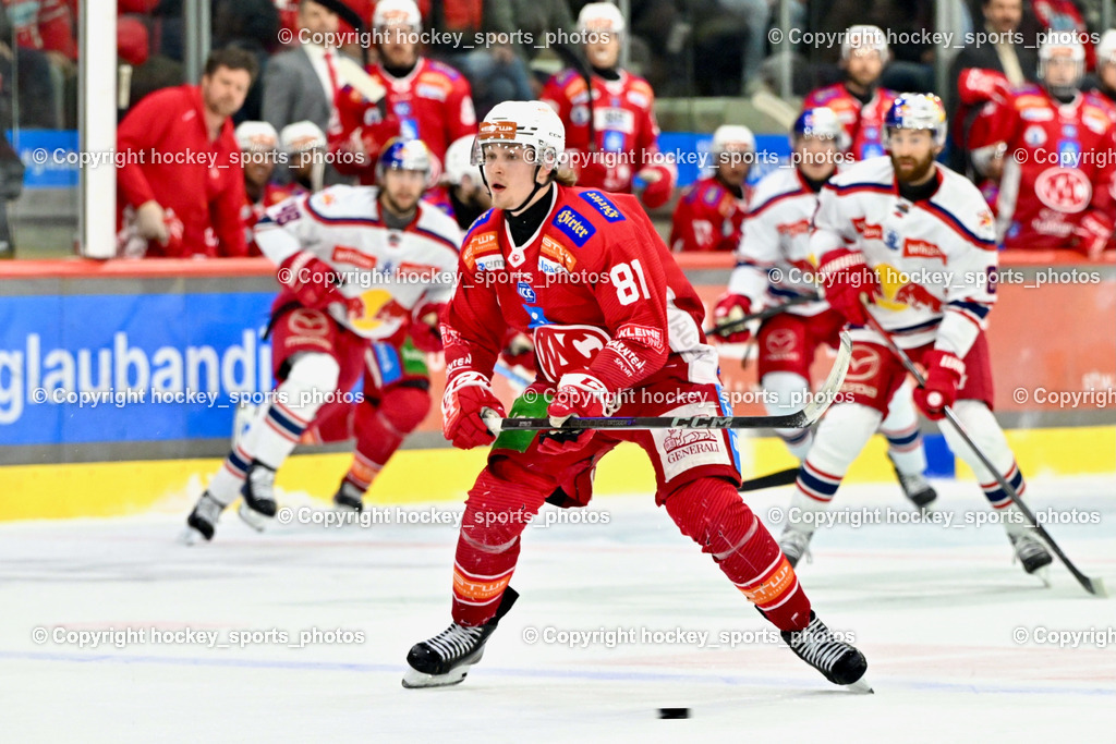 EC KAC vs. EC Red Bull Salzburb | #81 van Ee Finn EC KAC, EC KAC vs. EC Red Bull Salzburb, EC KAC vs. EC Red Bull Salzburb am 04.04.2025 in Klagenfurt (Heidi Horten Arena), Austria, (Photo by Bernd Stefan)
