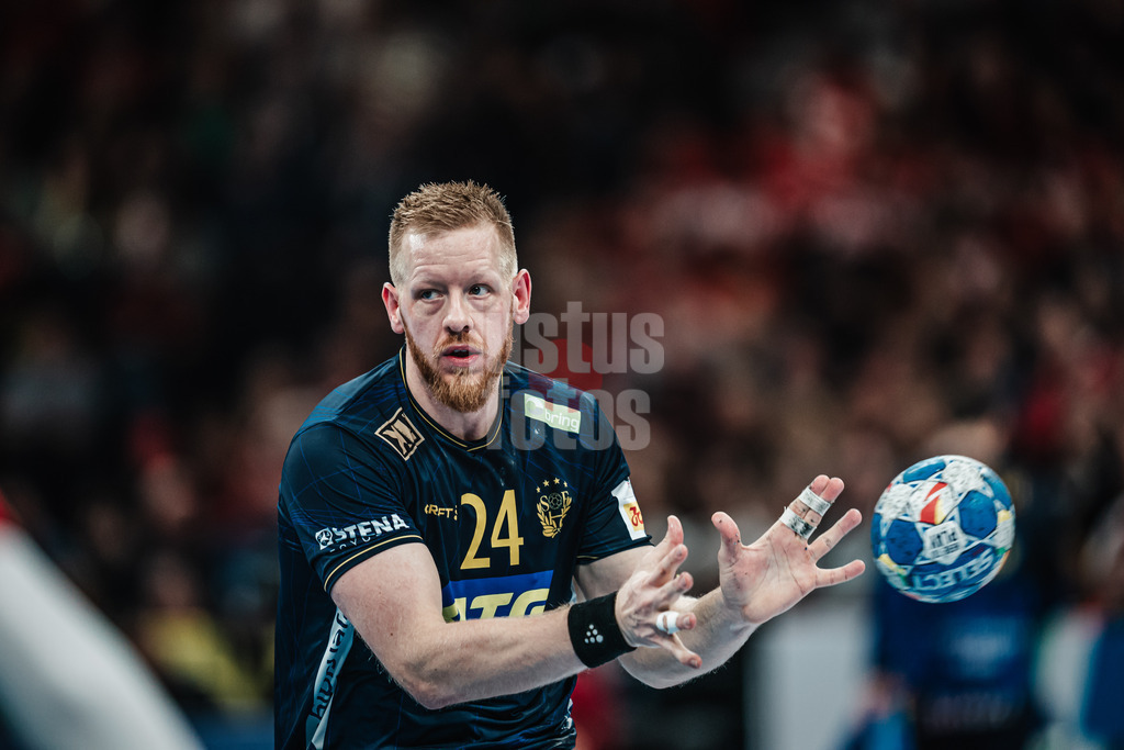 Handball | Herren | EHF EURO 2024 | European Championshop Men 2024 Final Tournament | Schweden vs. Portugal | 21.01.2024 | Jim Gottfridsson (#24, Schweden, SWE)