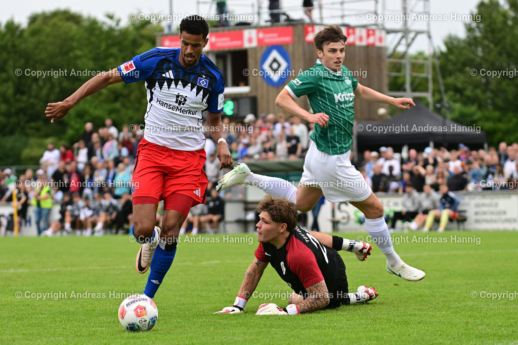 Fußball I Herren I Testspiel  I TSV Elstorf - Hamburger SV I 5.7.2025 | a-hannig - Realisiert mit Pictrs.com