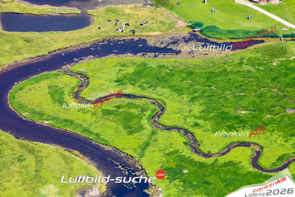 Die Luftaufnahme der Stadt Langeness wurde vom UL-Flugzeug heraus erstellt ( keine Drohne )- hohe Auflösung für beste Qualität