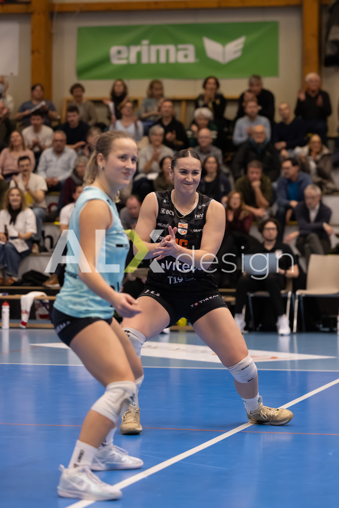 Volleyball I Frauen I Saison 2025-2026 I Volleyball NLA | Women I Round 16 I VC Kanti Schaffhausen - Viteos NUC I 31.01.2026 | 16 Scambray Tia (US) (Viteos NUC) – Außenangriff - Realisiert mit Pictrs.com