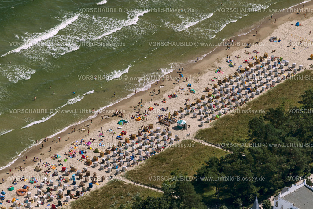 Ruegen12083270Binz | Luftbild, Strand von Binz mit Kurhaus Binz,  Binz, Insel Rügen, Mecklenburg-Vorpommern, Deutschland, Europa