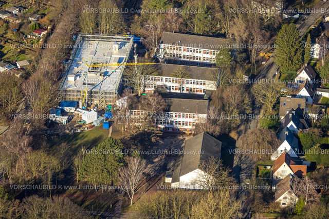 Dortmund240100967 | Luftbild, Kerschensteiner-Grundschule mit Baustelle, Westfalendamm, Dortmund, Ruhrgebiet, Nordrhein-Westfalen, Deutschland
