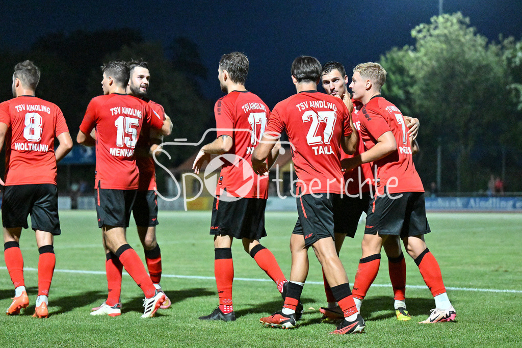 TSV Aindling - FC Kempten | Jubel nach 1-0 durch TSV Aindling #7
