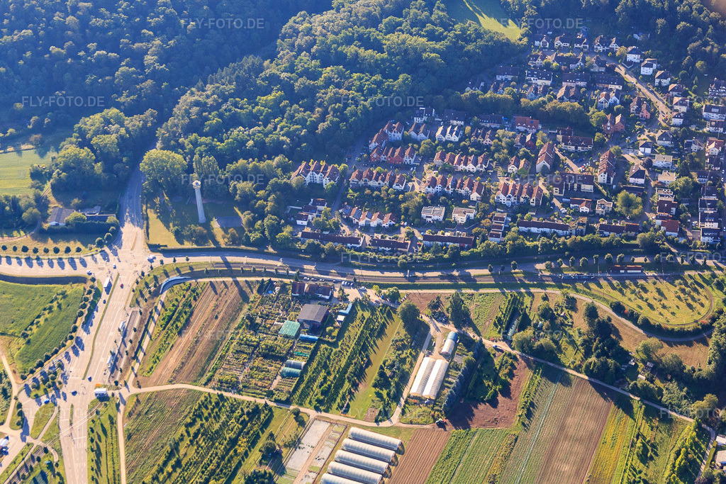 Luftbild: Am Zündhütle im Ortsteil Wolfartsweier in Karlsruhe im Bundesland Baden-Württemberg in Deutschland. Foto: IMG_092874.jpg vom 13.08.2016 durch Werner Riehm/FLY-FOTO.de