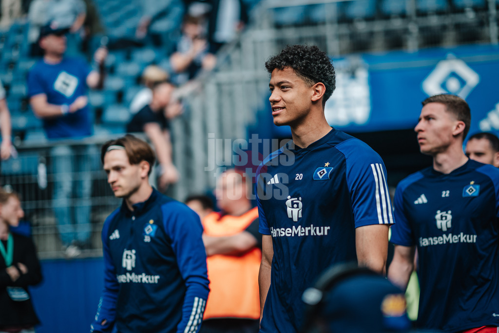 Fußball | Männer | Saison 2023/2024 | 2. Fußball-Bundesliga | 32. Spieltag | Hamburger SV vs. FC St. Pauli  | 03.05.2024 | Andras Nemeth (#20, HSV)