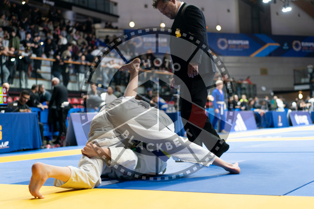 20240119PBB3563 | Fighters compete during the IBJJF European Championship in Paris, France, on January 19, 2024.