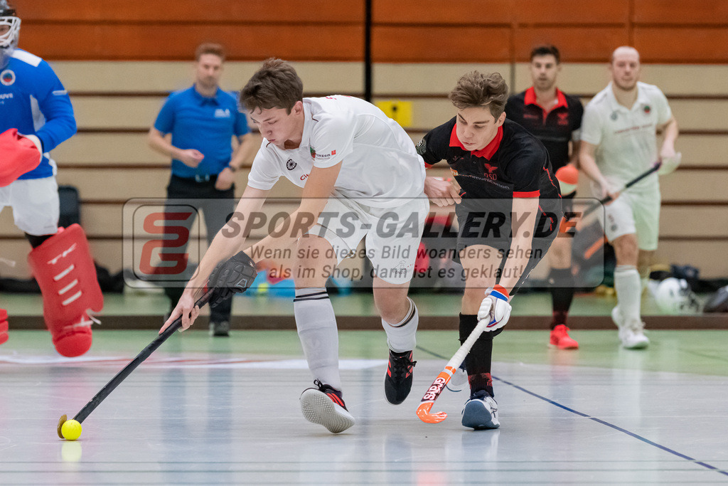 HK_20230113_102719 | 1. Bundesliga ( Halle ) Herren Crefelder HTC - DSD Düsseldorf am 13.1.2023 Crefelder HTC  ( CHTC ) Halle Glockenspitz , Krefeld , Schröder Mika ( Crefelder HTC #33 )