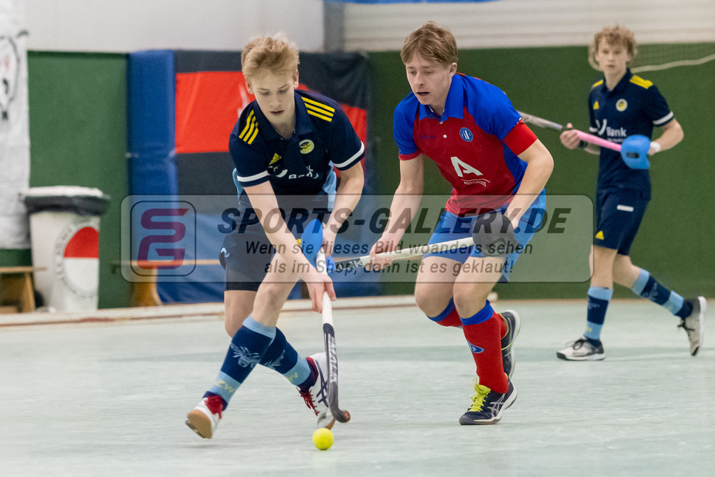 SFE_20230304_0044 | Deutsche Meisterschaft Männliche U16 Halle 2023 am 04.03.2023 in Köln (KTHC Stadion Rot-Weiss Köln Tennis and Hockey Club), Photo: Stephan Fehrmann 2022 (Sports-Gallery)