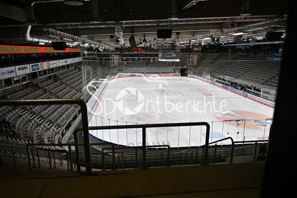 Augsburger Panther - Schwenninger Wild Wings | Das Curt Frenzel Stadion vor der Partie gegen Schwenningen / Symbolbild / Arena / Eisstadion / Eishalle / DEL: Augsburger Panther - Schwenninger Wild Wings, Curt Frenzel Stadion am 24.01.2025