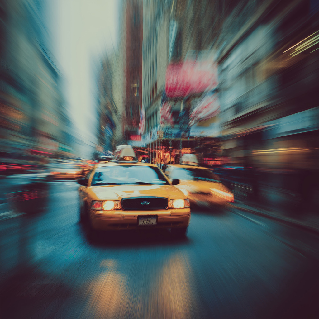 2601030 - New York im Taxirausch | New York Taxis im Stil einer Motionblur-Fotografie.