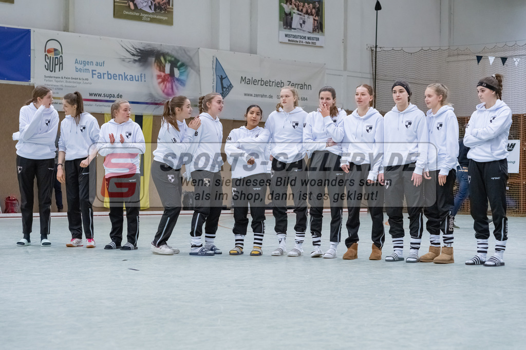 HK_20230226_105304 | Deutsche Meisterschaft WU16 Finale / Ehrungen Harvestehuder THC - 1. Hanauer THC am 26.2.2023 DSC 99, Düsseldorf ,