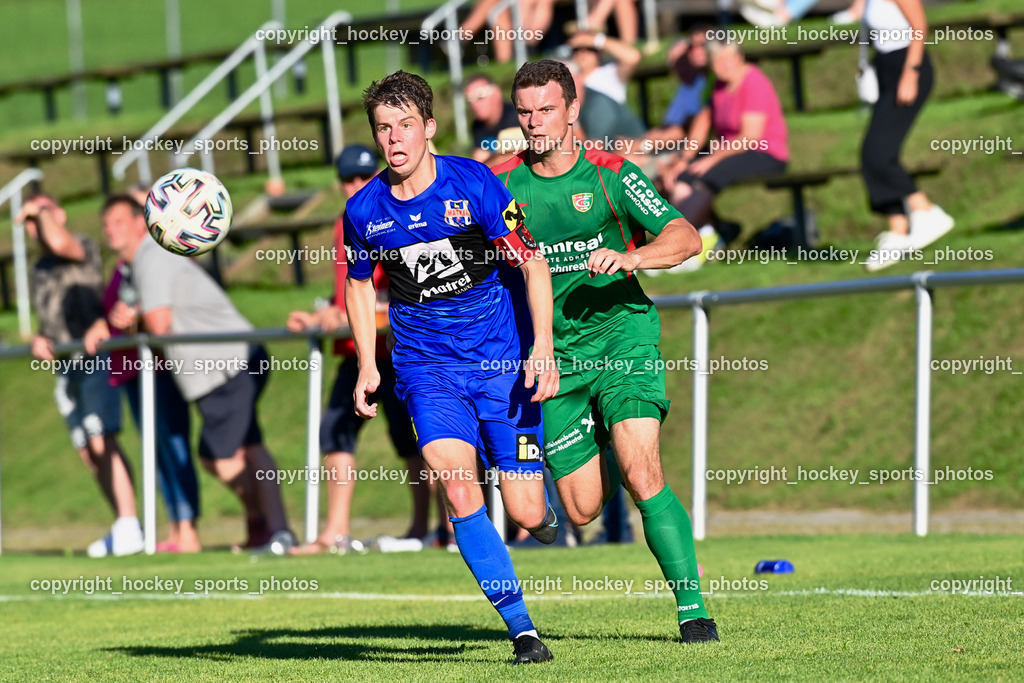 FC Gmünd vs. Union Matrei 19.8.2023 | #20 Mathias Berger, #12 Marvin Metzler