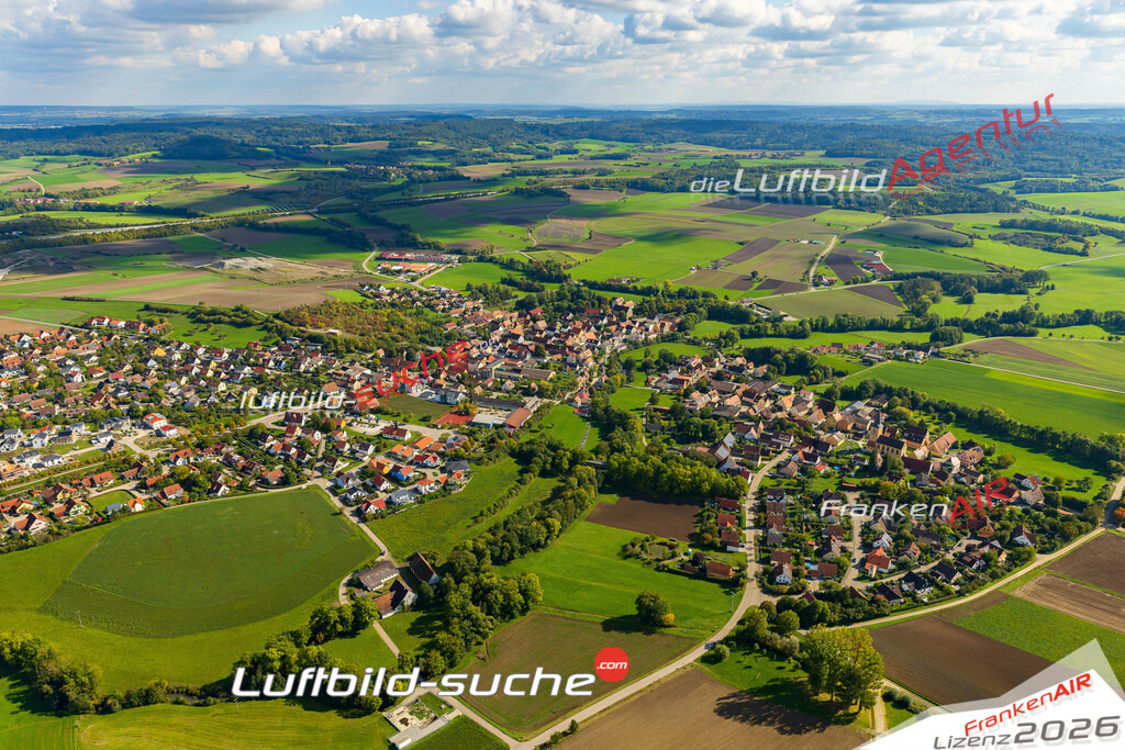 Luftaufnahme von Gebsattel Vs Google Maps- Die Luftaufnahme wurde 2025 vom UL-Flugzeug heraus erstellt ( keine Drohne ) - Hochauflösende Luftaufnahme - für professionelle Ausdrucke geeignet. Die Geschenkidee !Mit Lizenz und Bildrechte bestellbar