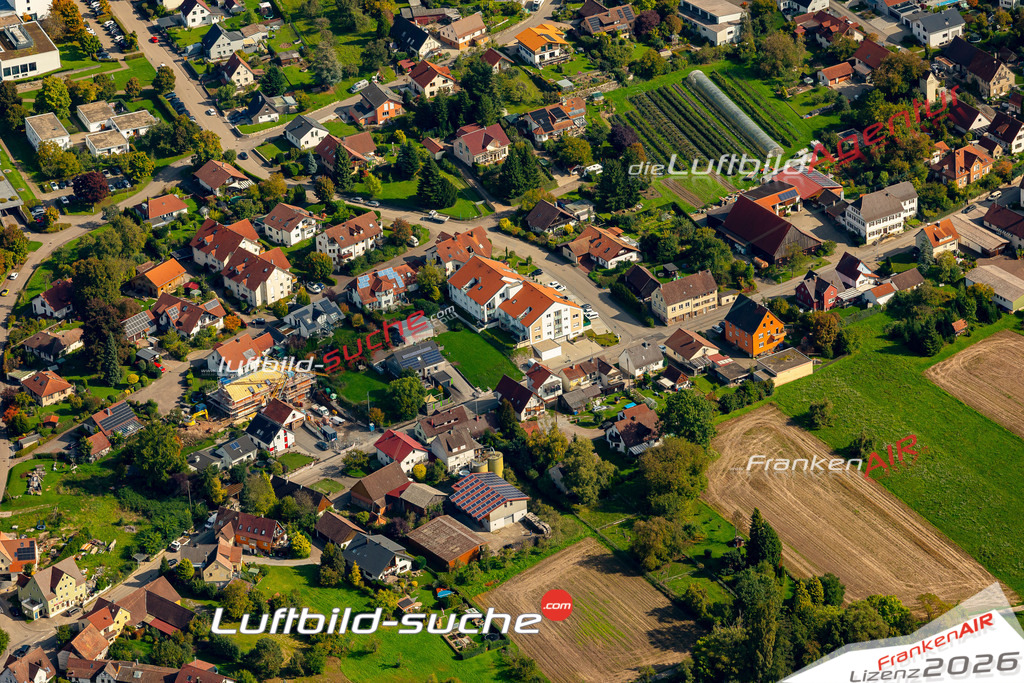 Luftaufnahme von Untersteinbach Pfedelbach Bild- Das Luftbild wurde 2025 vom UL-Flugzeug heraus erstellt ( keine Drohne ) - Hochauflösende Luftaufnahme -Nicht vergleichbar mit Google Maps oder Satelittenbilder- Die Geschenkidee !Mit Lizenz und Bildrechte bestellbar