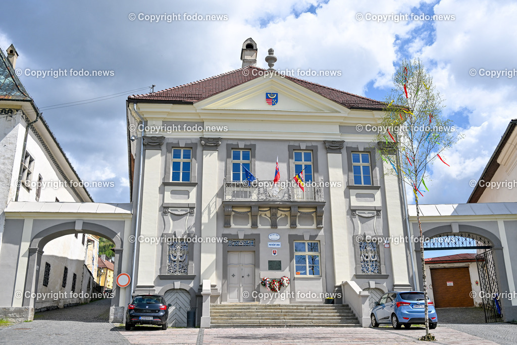 Slowakei_ Banskobystricky kraj_ Kremnica_ 23.04.2025-30 | 23.04.2025, Slowakei, SVK, Banskobystrický kraj, Kremnica, im Bild Kremnica ist eine Stadt und ehemalige Bergstadt in der Mittelslowakei, Stadtansichten, Themenbilder, Sehenswuerdigkeiten, Historische Gebauede