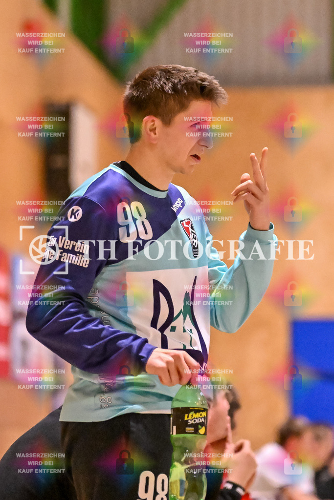 GER, SG Maulburg/Steinen - HSG Dreiland, Handball, Landesliga Suedbaden, 4. Spieltag, Saison 2024/2025, 12.10.2024 | Eike Nasdala (SG Maulburg/Steinen, #98)GER, SG Maulburg/Steinen - HSG Dreiland, Handball, Landesliga Suedbaden, 4. Spieltag, Saison 2024/2025, 12.10.2024Foto: TH Fotografie/Thomas Hess