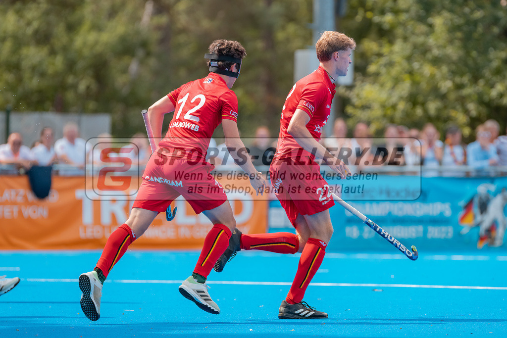HK_20230716_102917 | Euro Hockey MU18 Boys Finale Belgium vs Germany Championship Girls &amp; Boys am 16.7.2023 CHTC , Krefeld ,