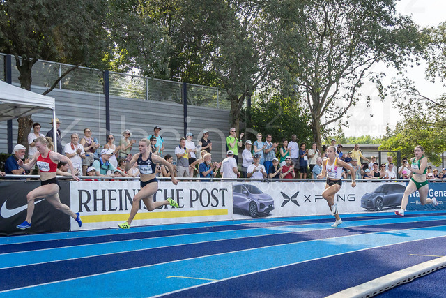 Multisport Event; Ratingen, 27.06.2026 | RATINGEN, GERMANY - JUNE 27, 2026 : Paula de Boer (GER / Germany) and Lexie Keller (USA / United States) over 200m competing during the Multisport Event at Stadion Ratingen on June 27, 2026 in Ratingen, Germany.