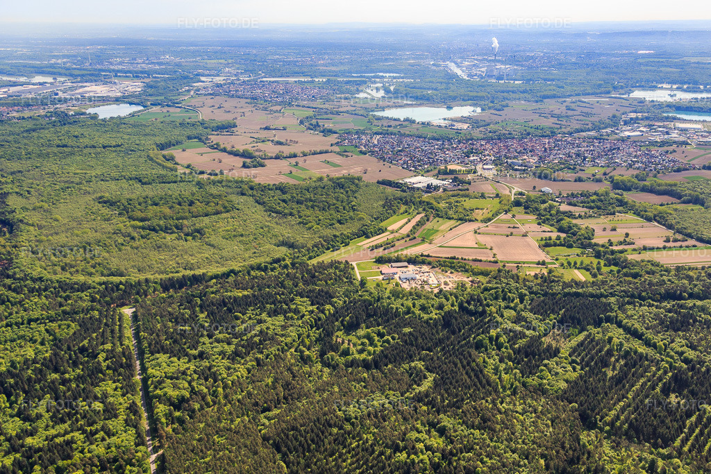 Luftbild: Palatinum Landschafts u. Gartendesign in Hagenbach im Bundesland Rheinland-Pfalz in Deutschland. Foto: IMG_078374.jpg vom 08.05.2015 durch Werner Riehm/FLY-FOTO.dePalatinum